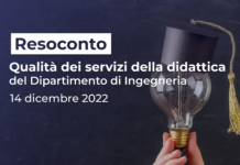 Riunione Qualità dei servizi della Didattica del Dipartimento di Ingegneria – 14 Dicembre 2022