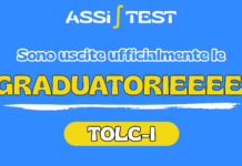 GRADUATORIE TOLC- I – SESSIONE DI SETTEMBRE